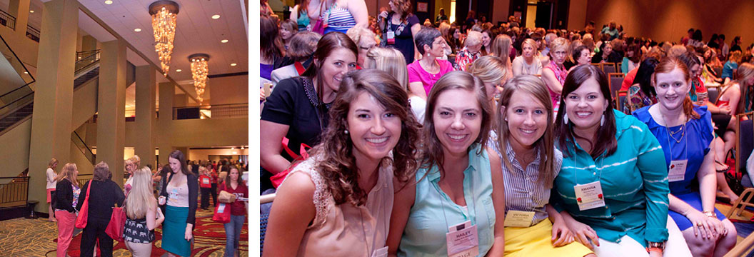 convention photo example - sorority women during a speaker presentation