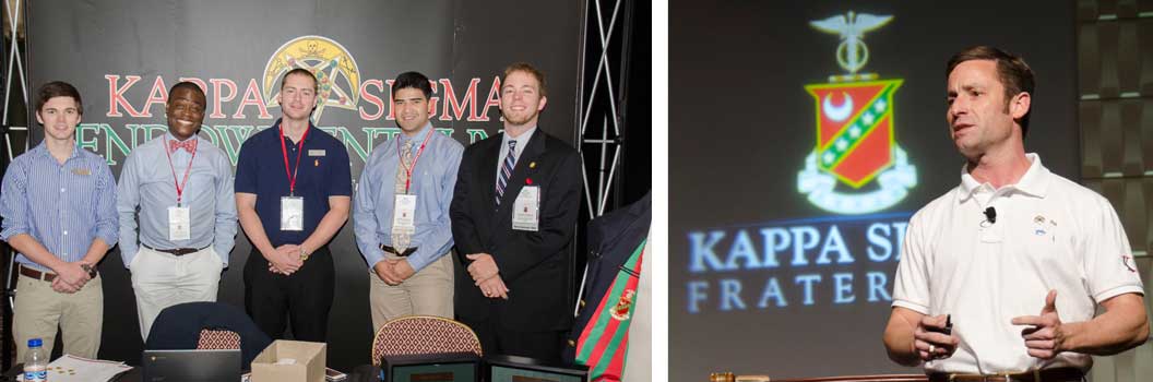 convention photo example - kappa sigma fraternity men