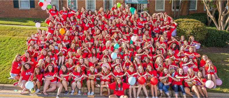 Samford Alpha Omicron Pi Bid Day