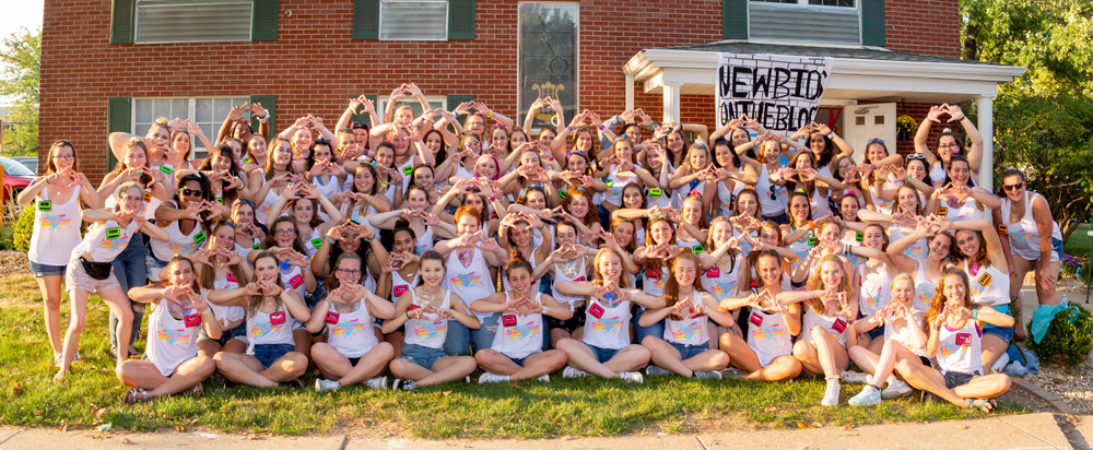 Bid Day Alpha Chi Omega Bradley University