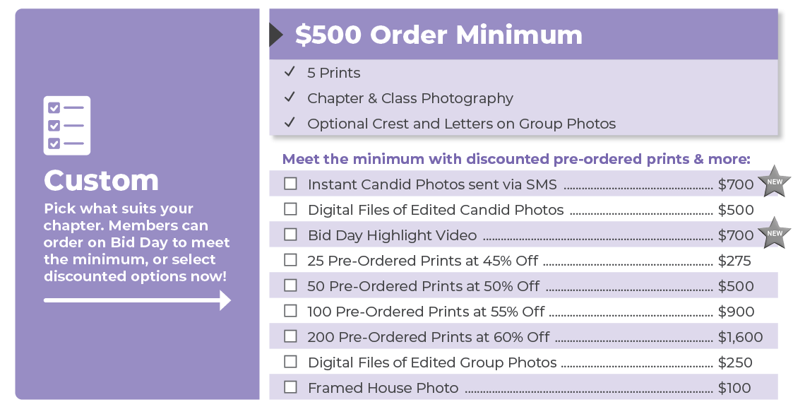 8p5x11_BidDay_PricingTable2 Custom Pricing Table
